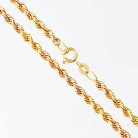 Kedja Cordell, längd 45cm, bredd ca 3mm, ihålig, Italy, 18K Vikt: 5,8 g