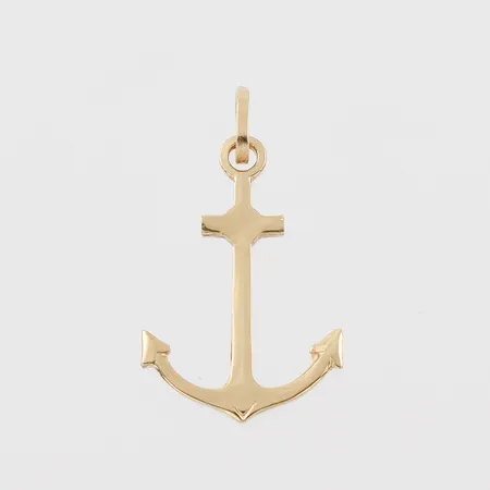 Hänge "Ankare", höjd med ögla ca 23 mm,18k. Vikt: 0,9 g