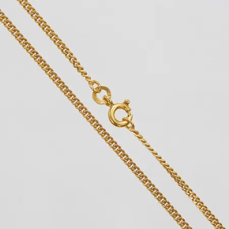 Kedja, Pansar, längd ca 50cm, bredd 1,9mm, trögt lås, 18K Vikt: 7,9 g
