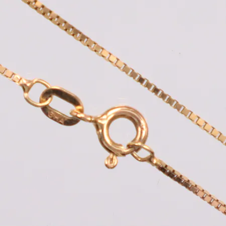 Kedja Venezia, längd 37,5cm, bred 0,8mm, Guldfynd, 9K Vikt: 1,5 g