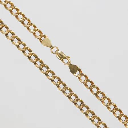 Kedja, Pansar, längd 58cm, bredd 5mm, ihålig, 14K Vikt: 12,5 g