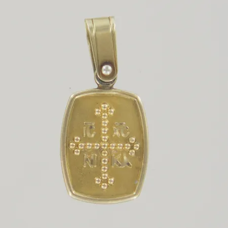 Hänge, längd 2,5 cm, bredd 1 cm, 14K Vikt: 2,1 g