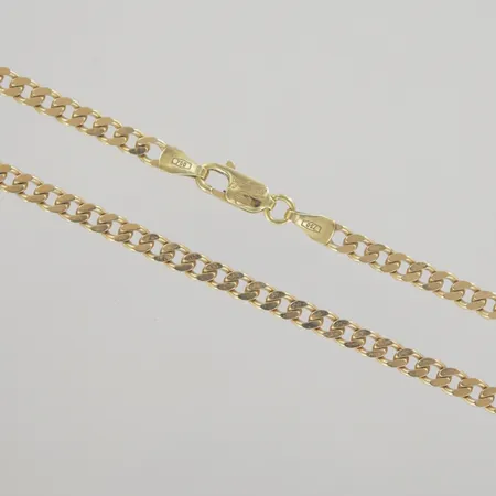 Halskedja pansar, längd 42,5 cm, bredd 3,5 mm, 18K Vikt: 14,5 g