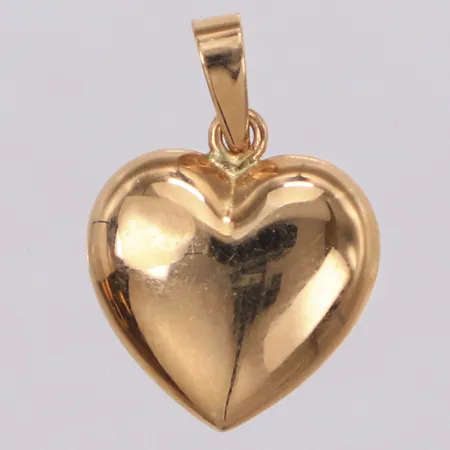 Hänge hjärta, 20x14mm, ihåligt, Gyldfynd, 18K Vikt: 1 g