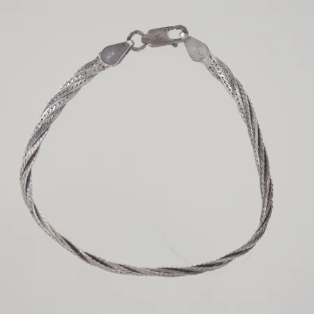 Armband, längd 18 cm, bredd 0,5 cm, 925/1000 Vikt: 5,4 g