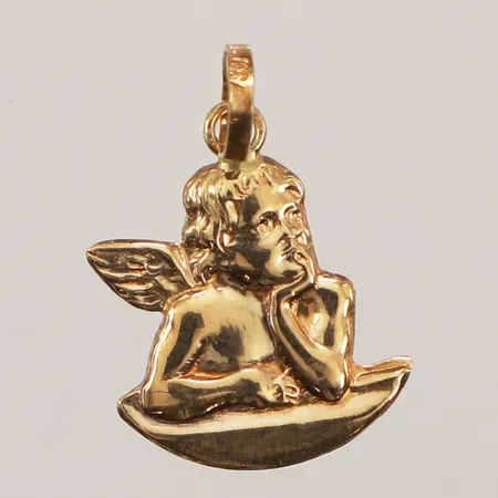 Hänge ängel, längd 18mm, bredd 13mm, 18K Vikt: 0,4 g
