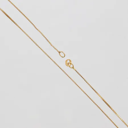 Kedja, Venezia, längd ca 46cm, bredd 1mm, Balestra, saknar lås, 18K Vikt: 2,4 g