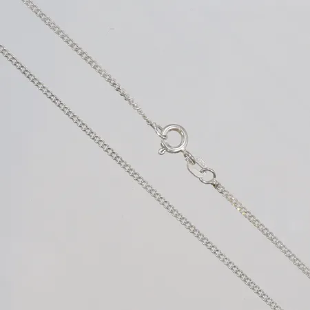 Halskedja, Pansar, längd 43,5cm, bredd 1mm, silver, 925/1000 Vikt: 2,8 g