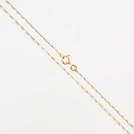 Kedja Pansar, 52,5cm, bredd 1mm, 14K Vikt: 1,7 g