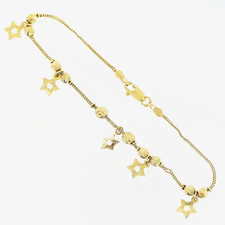 Armband, 17,5cm, bredd 1-10mm, skevheter, defekt, 22K. Vikt: 4,1 g