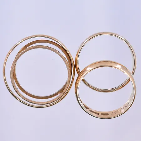 Diverse guld, 18K. Vikt: 15,4 g