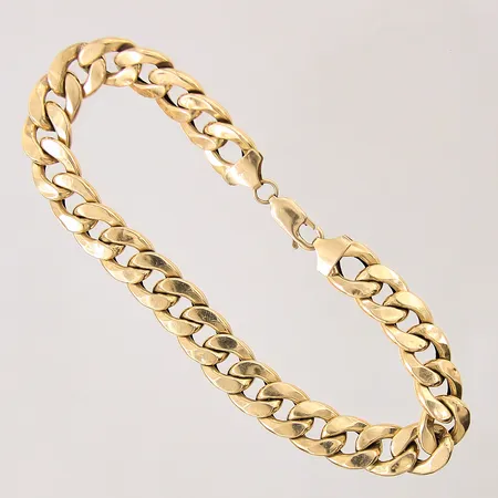 Armband Pansar, längd: 23cm, bredd: 10mm, bucklig, repig, 18K Vikt: 13,1 g