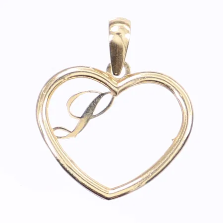Hänge i form av hjärta, höjd 21mm inkl öglan, 18K Vikt: 0,5 g