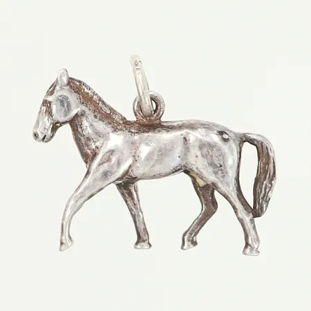 Hänge häst, 22x15mm, silver 925/1000 Vikt: 3,3 g