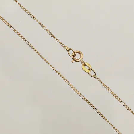 Kedja Figaro, längd 43cm, bredd 1,1mm, 18K Vikt: 2,3 g