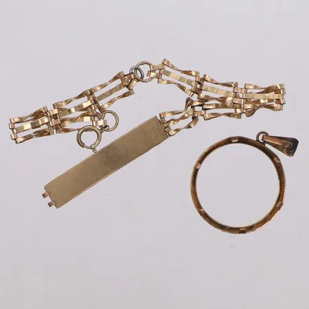 Diverse smycken, defekta, 9K 