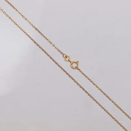 Kedja, längd 44,5cm, bredd 2mm, 18K Vikt: 2,4 g
