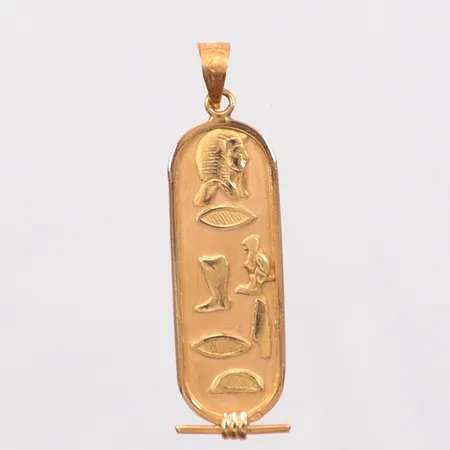 Hänge, längd 4,9cm, bredd 13,3mm, 18K Vikt: 3,7 g