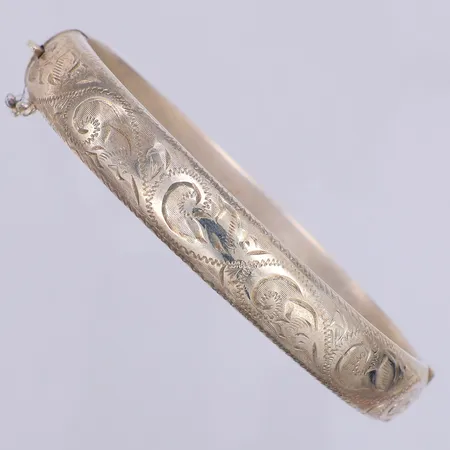 Armband stelt mönstrat, 64 x 56mm, bredd 10mm, brittisk sterlingstämpel, säkerhetskedja defekt, av, 925/1000 silver Vikt: 17,4 g