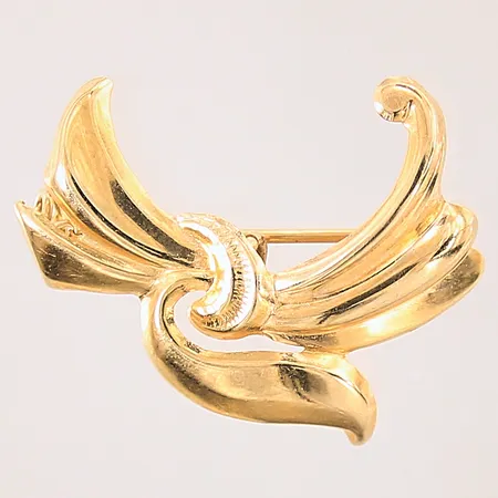 Brosch, 32x13mm, 18K Vikt: 2,3 g