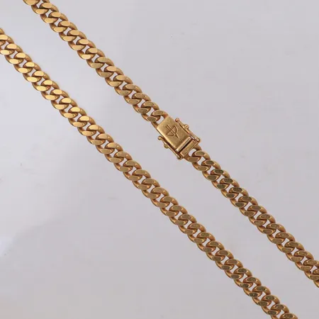 Kedja, Pansar, längd 47cm, bredd 5,6mm, Balestra 18K Vikt: 55,7 g