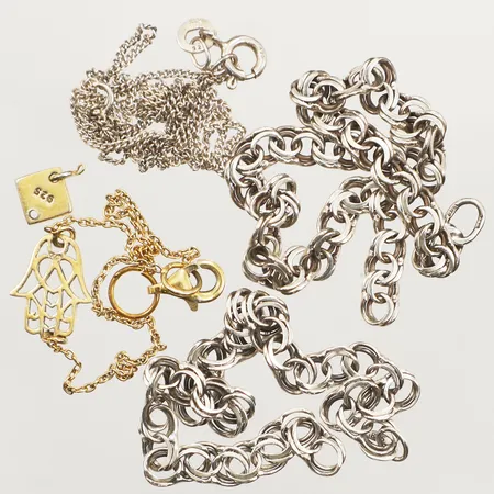 Diverse silver, defekt, av, silver Vikt: 9,7 g