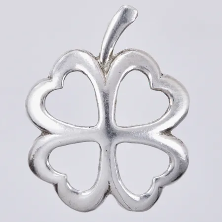 Hänge fyrklöver längd: ca 3cm bredd: ca 25mm, 835/1000 silver Vikt: 4 g