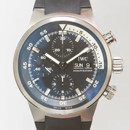 Herrur IWC Aquatimer, ref IWC0131567, serienr 3345592, gummiband, cert, kvitto 07-15-08, service kvitto Nymans 25-04-25, box, manual