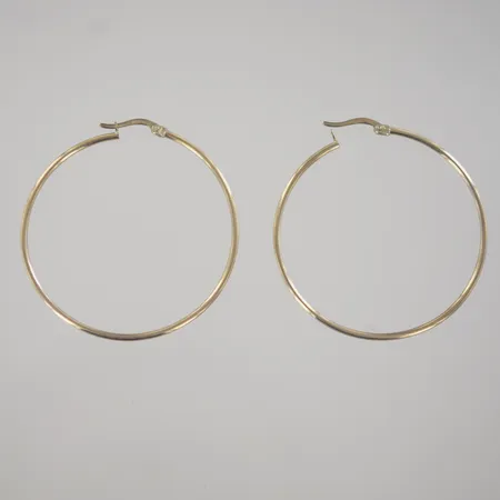 Ett par örhängen, diam 4 cm, 9K Vikt: 2,1 g