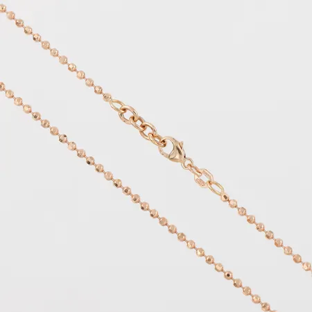 Collier, längd ca 43 cm, bredd 1.9 mm,18k. Vikt: 6,9 g