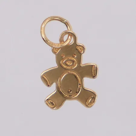 Hänge nallebjörn, 15x9mm, 18K Vikt: 0,3 g
