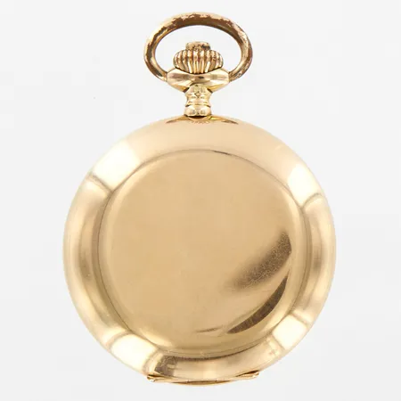 Fickur Savonette Ø52mm 14K, graverad innerboett i metall, brv 89,6 gram