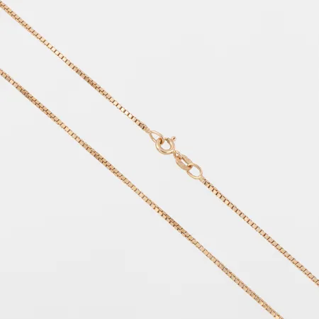 Collier Venezia, längd ca 45 cm, bredd 1.1 mm,18k. Vikt: 5,6 g