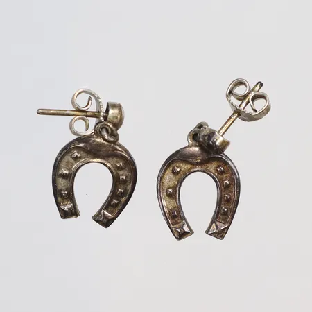 Ett par Örhängen, hästskor 10x19mm silver 835/1000 Vikt: 2,8 g