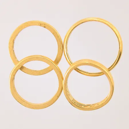 Ringar, buckliga, gravyr, 23K Vikt: 22 g