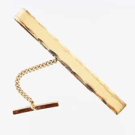 Slipsnål, 59x6mm, kedja i metall, förgyllt silver, 925/1000. Bruttovikt: 6,8gram. Vikt: 6,8 g