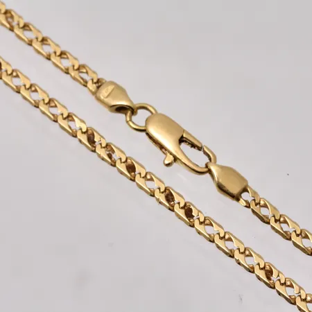 Kedja i 18K guld, 46cm, Pansar, bredd 2,8mm, vikt 8,83g.