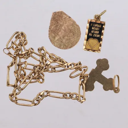 Diverse smycken, defekta, 14K