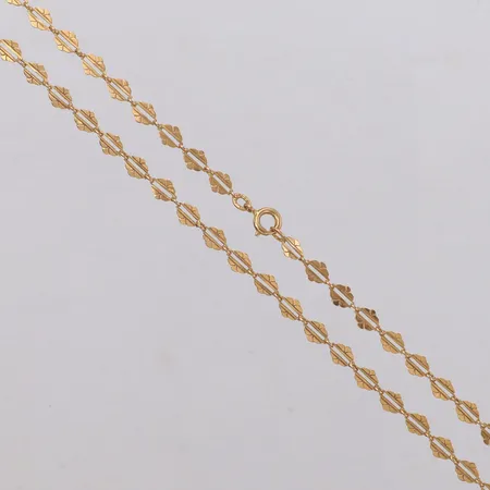 Collier, längd 44cm, bredd 4,5mm, defekt lås, 18K Vikt: 5 g