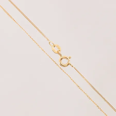 Kedja Pansar, längd: 41,5cm, bredd: 0,9mm, del av länk skadad, Balestra 18K Vikt: 1,3 g