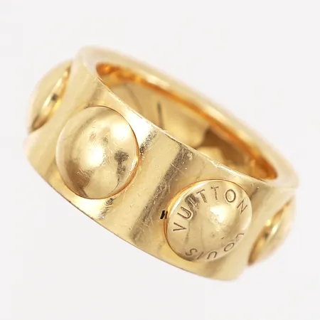 Ring, Louis Vuitton Empreinte Trunk, Ø18 (57), bredd: 10mm, märkt Louis Vuitton, dustbag, 18K  Vikt: 19,5 g