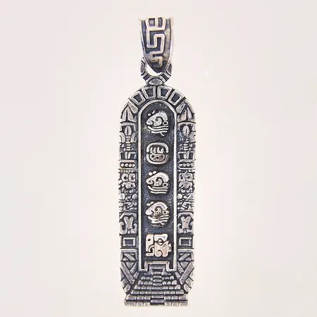 Hänge med dekor, längd: 52mm, bredd: 14mm, silver 925/1000 Vikt: 7,9 g