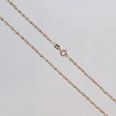 Kedja Singapore 50cm bredd 2mm GHA 18K Vikt: 4,2 g