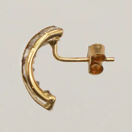 Udda örhänge, stenar, 18K  Vikt: 0,6 g