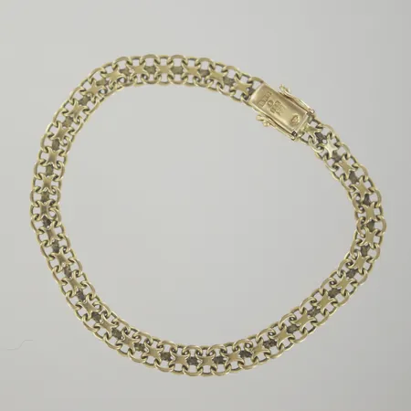 Armband X-länk, längd 18,5 cm, bredd 5,4 mm, 18K Vikt: 9,6 g