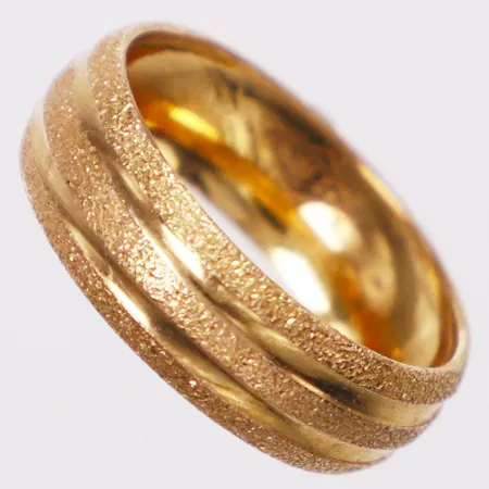 Ring, stl 17, bredd 5,8mm, 21K Vikt: 1,6 g