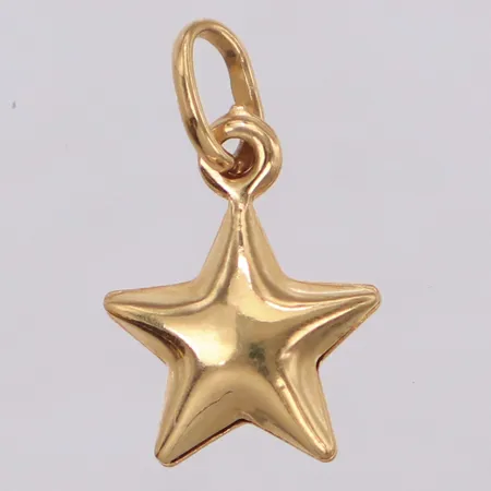Hänge, stjärna, längd 18mm, 18K Vikt: 1 g