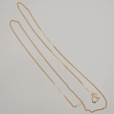 Halskedja pansar, längd 36 cm, defekt länk, 18K Vikt: 1,4 g