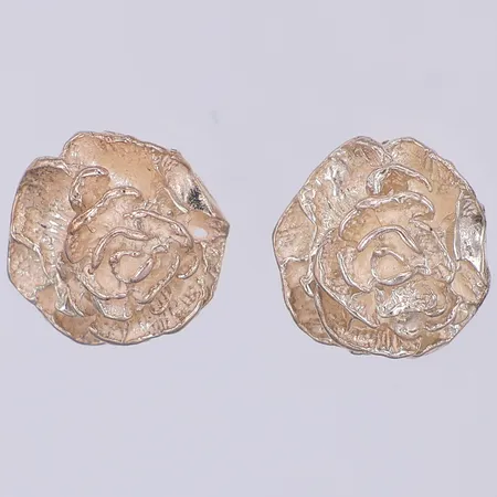 Ett par örhängen rosor, 12mm, 925/1000 silver Vikt: 4 g