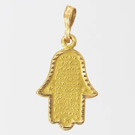 Hänge, 28,5x14,5mm ink ögla, ögla bucklig, 18K. Vikt: 0,5 g